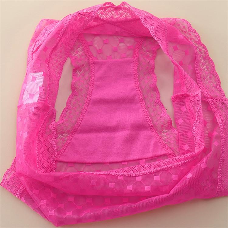 Sexy Underwear Transparent Lace Panties Women's Seamless Low-rise Breathable Briefs for Girls