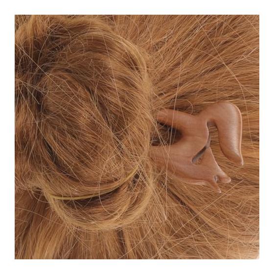 Healvian Wooden U-Shaped Hairpin, Peach Wood Hair Stick, Women's Hair Accessories for Graduation, Wedding, Parties, Classic Vintage Style