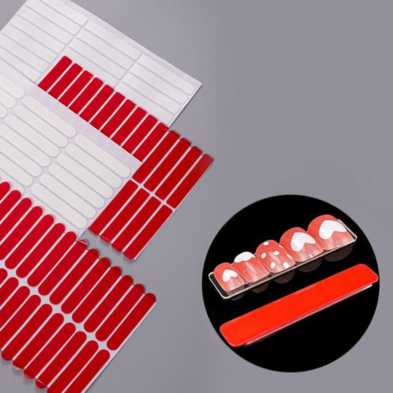 30 шт. прозрачная клейкая лента для ногтей, подставка для накладных ногтей, клейкие наклейки, двусторонняя наклейка, инструменты для маникюра, практика показа
