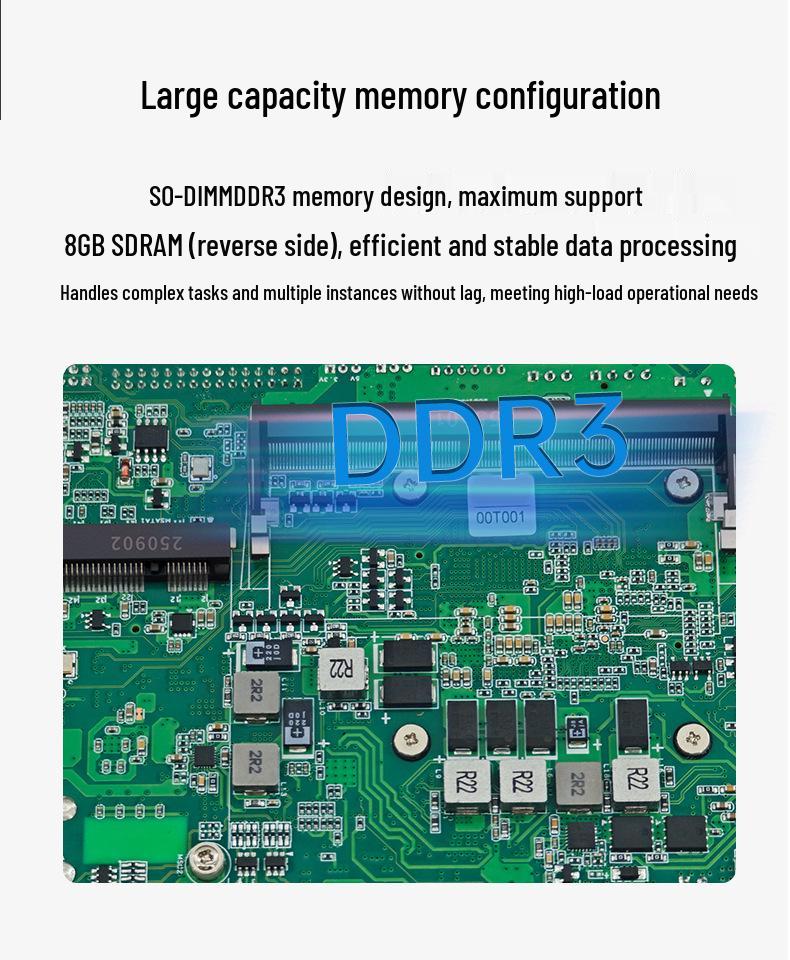 4th/5th Gen Mini Industrial Control Motherboard with 4300U/5300U CPU, 3.5-inch Embedded All-in-One Design.