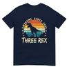 Kids Three Rex 3rd Birthday Boy Shirt Third Dinosaur 3 Year Old TShirt