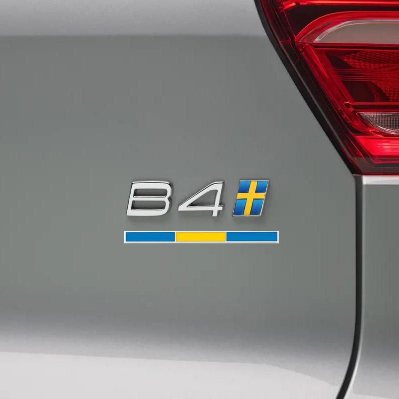 Наклейка-эмблема шведского флага для багажника автомобиля Volvo, креативная металлическая наклейка на кузов автомобиля для XC60 XC90 S60 V40 V60 V90 XC40 S90 XC60