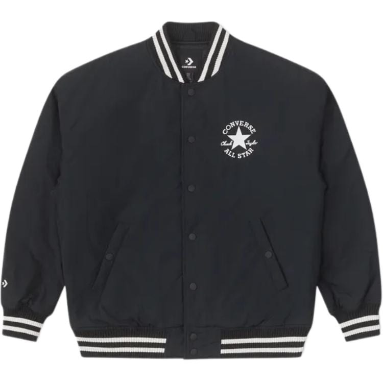 Converse Бейсбольная куртка All Star Мужская Черная 10026976-A01