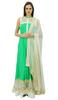 Atasi Womens Floor Length Dress Green Salwaar Kameez Ethnic Party Wear Dress