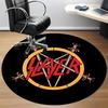 1 шт. Коврик для пола с круглым рисунком в стиле Slayer Music Office, Коврик для помещений, Подходит для офиса, Под офисные стулья, Спальни, Гостиной, Домашнего декора DT1212103