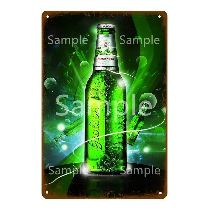 Плакат с пивом Grolsch Lager, металлические жестяные знаки, настенная живопись, декоративная табличка, бар, паб, клуб, домашний декор, художественные промыслы YK052