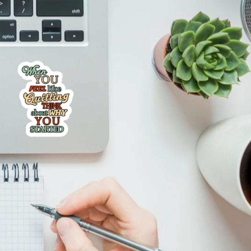 Inspirational Text Sticker | Durable for Laptop, Car, Luggage, Skateboard & More - Perfect for Teens, Adults, Creative Decor & Gifting