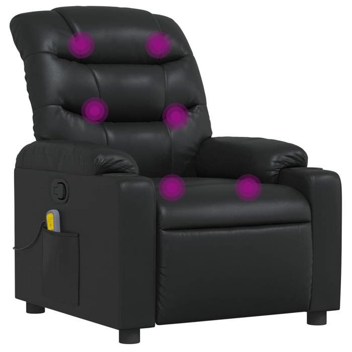 VidaXL Reclining Massage Armchair, Chair with Footrest, Seat with Backrest and Armrests Living Room, Modern, 374140