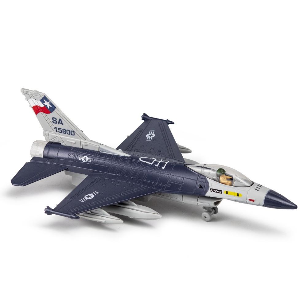RUM1:60 Scale F16 Alloy Fighter Model Light & Sound effect Toys for Boys baby toys birthday gift toys kids toys car model car Boys toys model