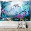 Рыба мечты подводный пейзаж гобелен настенный богемный абстрактный кавайный простой хиппи спальня гостиная домашний декор