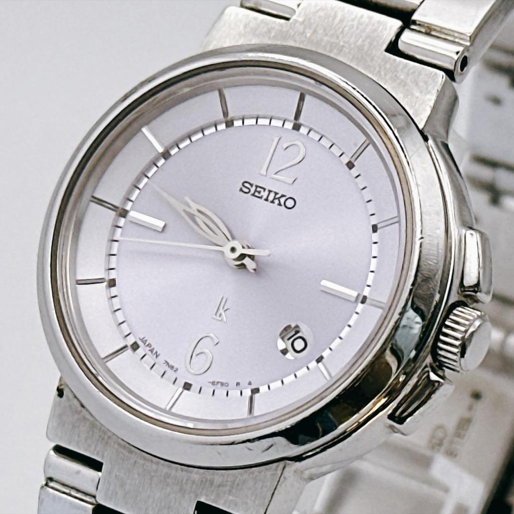 Б/у Отличное состояние [Рабочие/Батарея заменена] Женские часы Seiko LK Lukia Фиолетовый циферблат