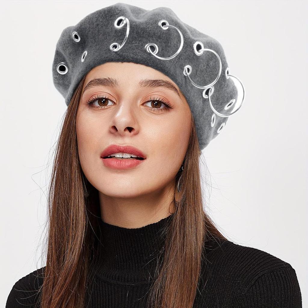 Женский европейский и американский берет в корейском стиле, ретро, осенне-зимний