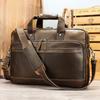 Men's Briefcase Large-capacity Genuine Leather Hand-held Business Bag Multi-functional Single-shoulder Computer Bag