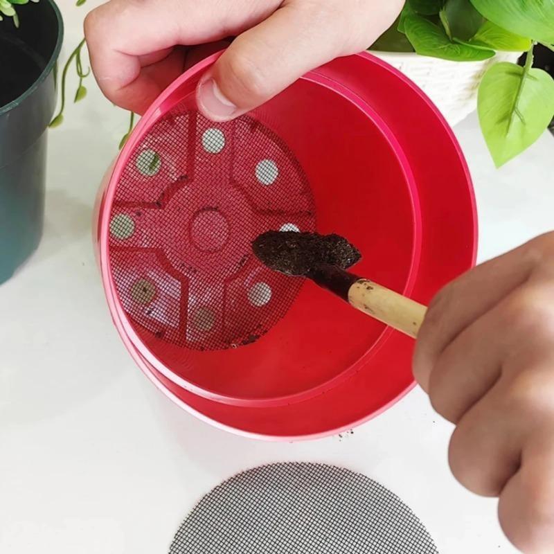 50 шт. Сетчатые подкладки для дренажных отверстий цветочных горшков Удерживают почву и обеспечивают дренаж Поддоны для растений для горшков Поддон для рассады Садовые принадлежности