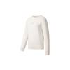 Fitness Series Solid Color Pullover Long-Sleeve Crew Neck Sweatshirt Women Tops Cream AWDS776-1