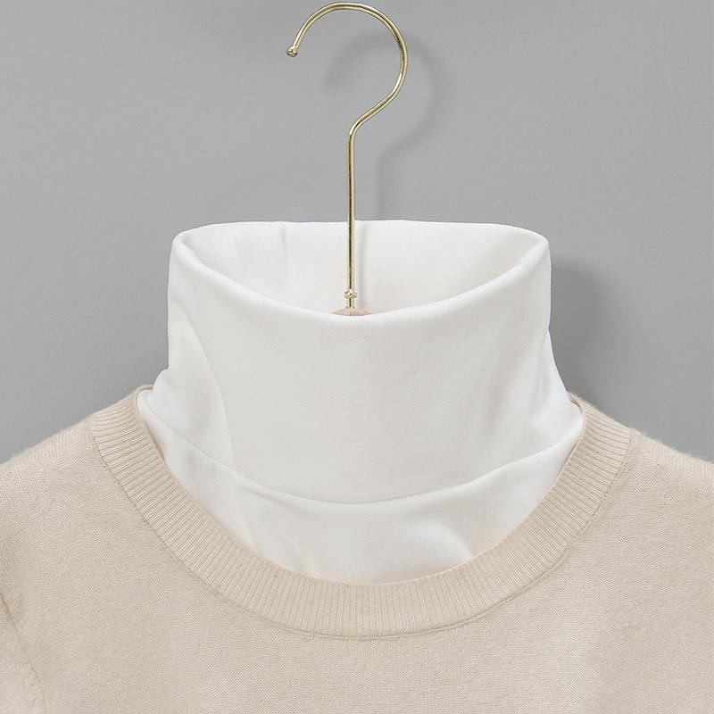 Stylish Turtleneck Fake Collar Elegant Solid Color Soft Warm Dickey Collar Autumn Winter Coldproof Skin Friendly False Collar
