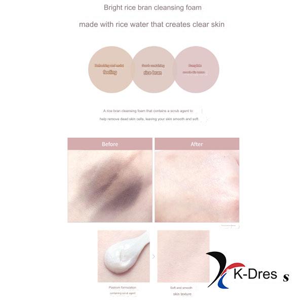 The Face Shop Очищающая пенка для лица Rice Water Bright Rice Bran 150 мл