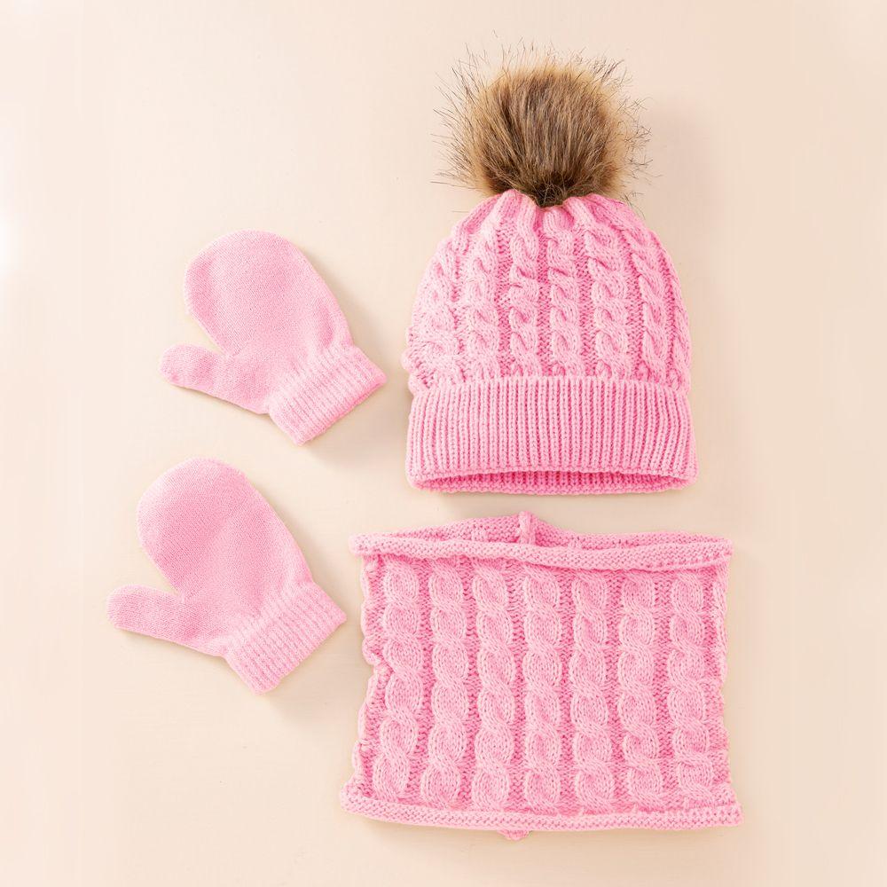 NEW Warm Winter Hat Scarf Gloves Set Boys Girls for Kids 0-3 Years Children