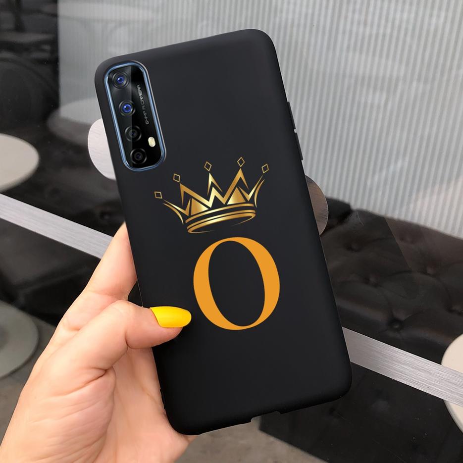 Чехол для Realme 7 Милые Буквы Короны Чехол Мягкий Силиконовый ТПУ Чехол для Телефона Для Oppo Realme 7 Pro Realme7 5G Задняя Крышка Чехол Бампер