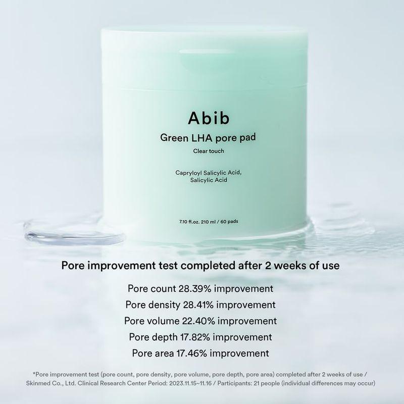 ABIB Зеленый LHA-пэд для пор Clear Touch