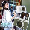 CCD Digital Camera with Dual Lenses - Retro Flip-Phone Style, Perfect for Students and Kids, Connects to Phone.
