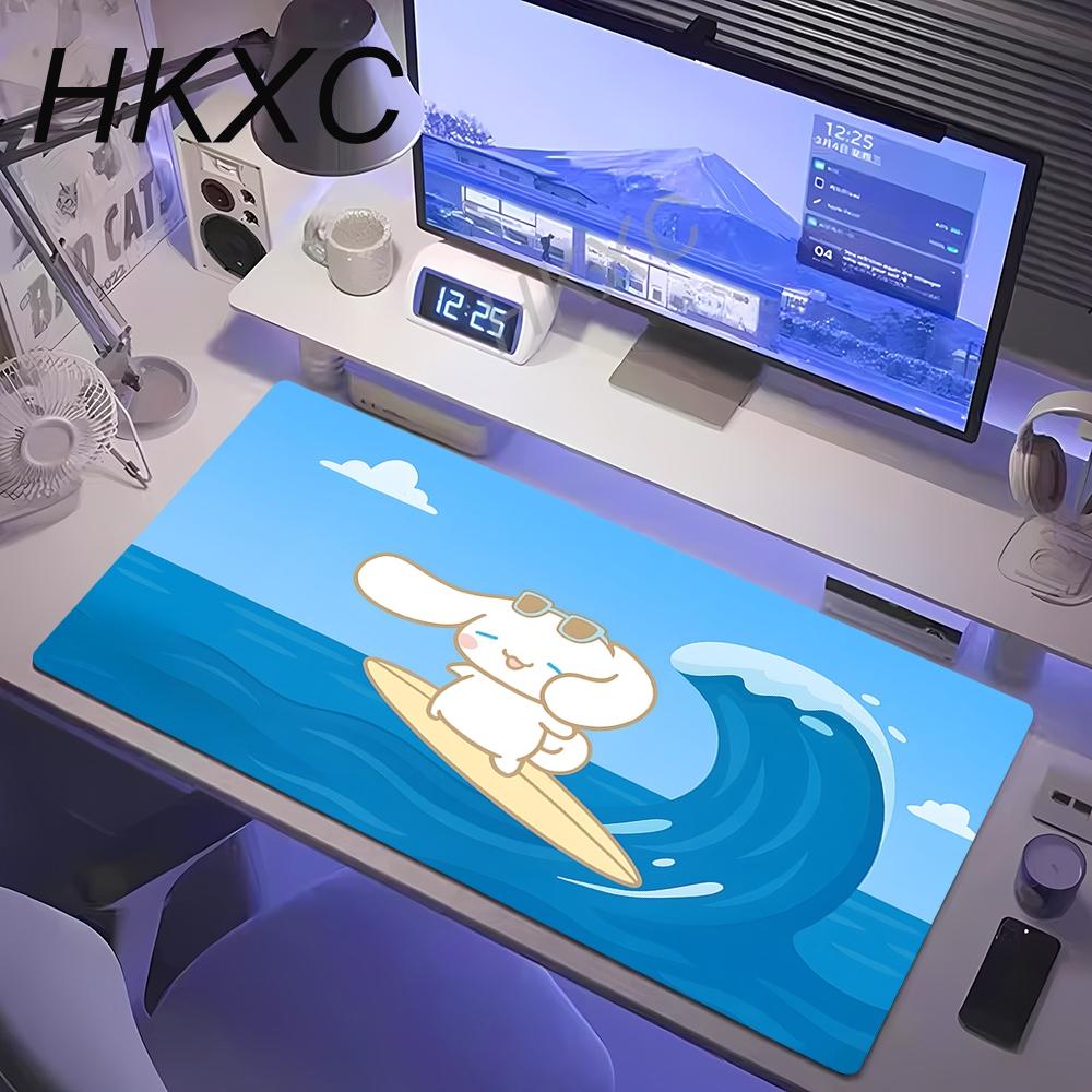 XXL Mouse Pad Kawaii Cinnamoroll Mouse Mat Cute Gaming Accessories Computer Gamer Keyboard Pad Large Size Non-slip Desk Mats