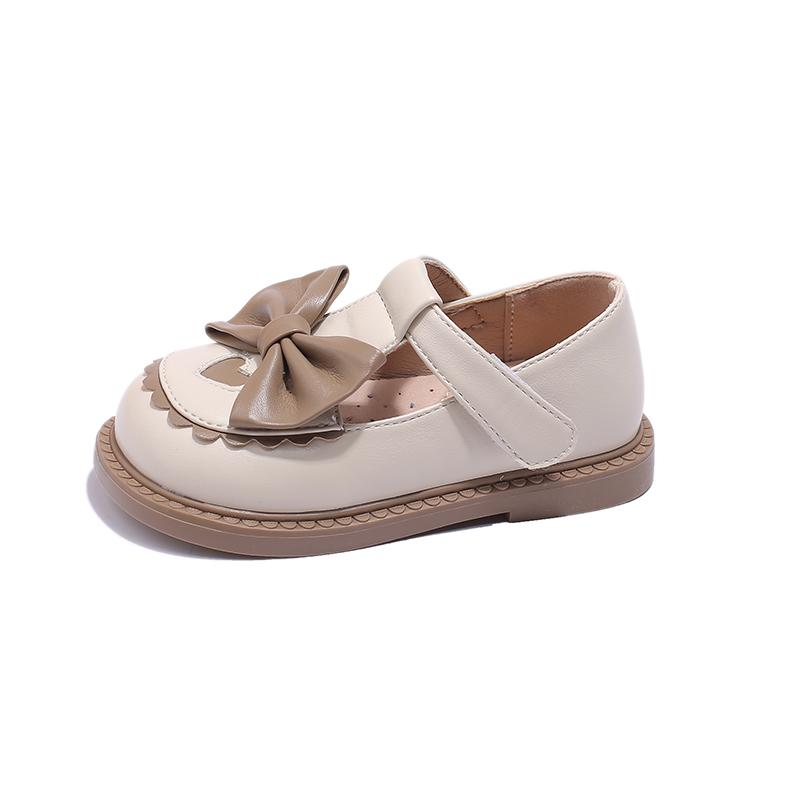 2024 Новые универсальные мягкие кружевные туфли в стиле Лолиты для девочек, кожаные туфли на платформе с Т-образным ремешком, милые детские повседневные мокасины с круглым носком