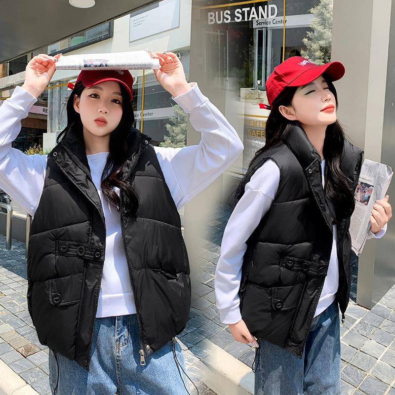 Свободный новый жилет с хлопковой подкладкой, модная верхняя одежда, универсальная корейская версия, иностранный стиль, 2024, новый темпераментный жилет, куртка