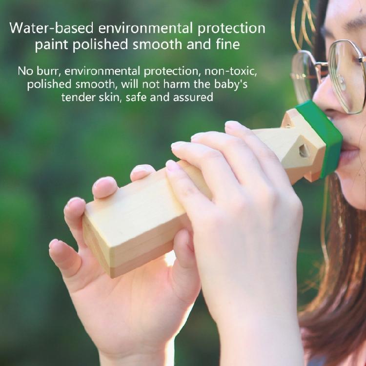 Wooden Train Whistle Orff Musical Instrument Toy Steam Flute Instruments Toy