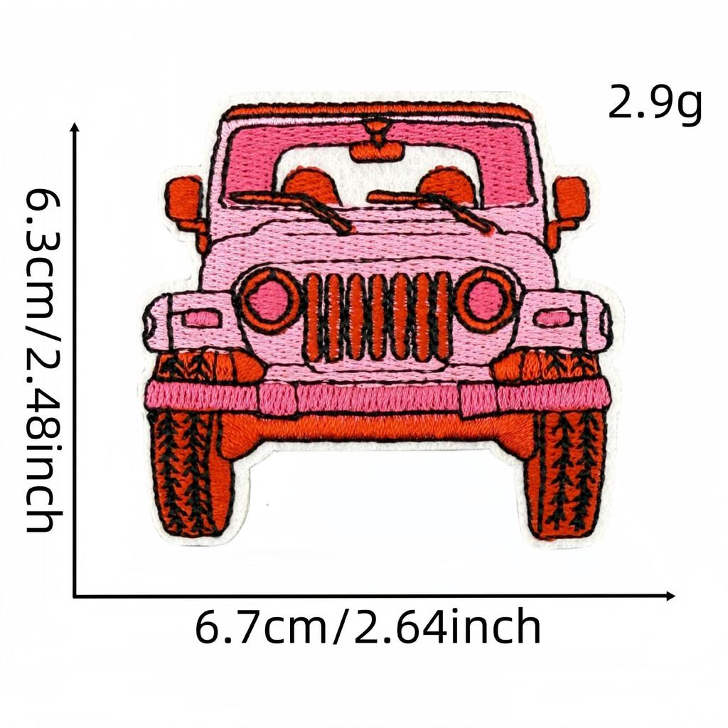 Мультяшная розовая серия вышитая нашивка бантик цветок аппликация аксессуары для одежды с термоклеем
