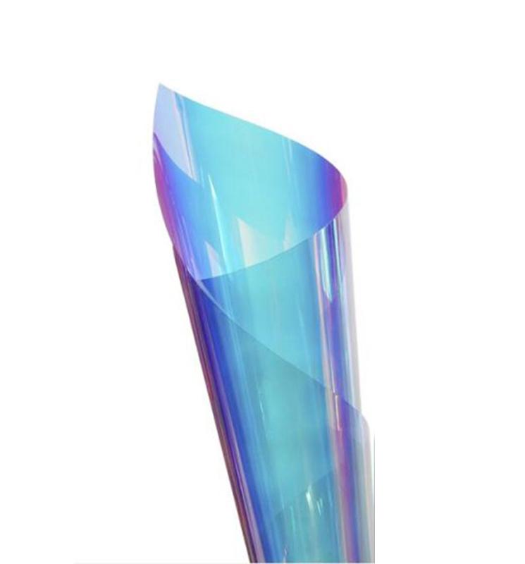 45x200см Хамелеон Цветная Пленка для Окна ПВХ Статическая Декоративная Тонировка Стекла для Дома Офиса Здания Стеклянная Наклейка