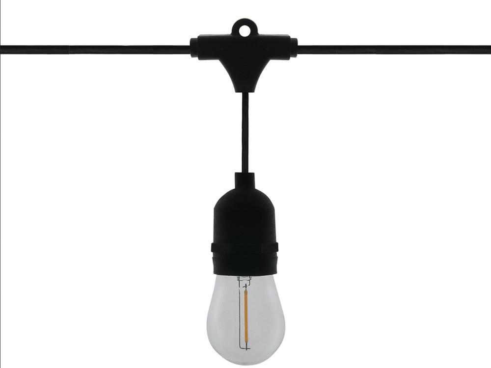 Garden garland light chain 10 led e27 10m