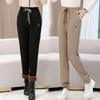 Autumn Winter New Fleece Trousers Korean Casual Harun Pants Female Loose  Trousers Trend Women's Sports Pants