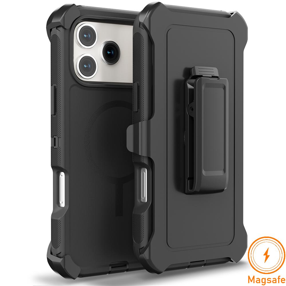 Защитный чехол Armor OTT Defender Box с магнитом для телефона Для IPhone17 Pro Max Air 16 15 14 13 12 Для Magsafe Прочный ударопрочный С крышкой-клипсой
