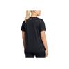 Under Armour Vanish Energy Quick-Dry Loose Fit Moisture-Wicking Short Sleeve Drop Shoulder T-Shirt Women T-Shirts Black 1379141-002