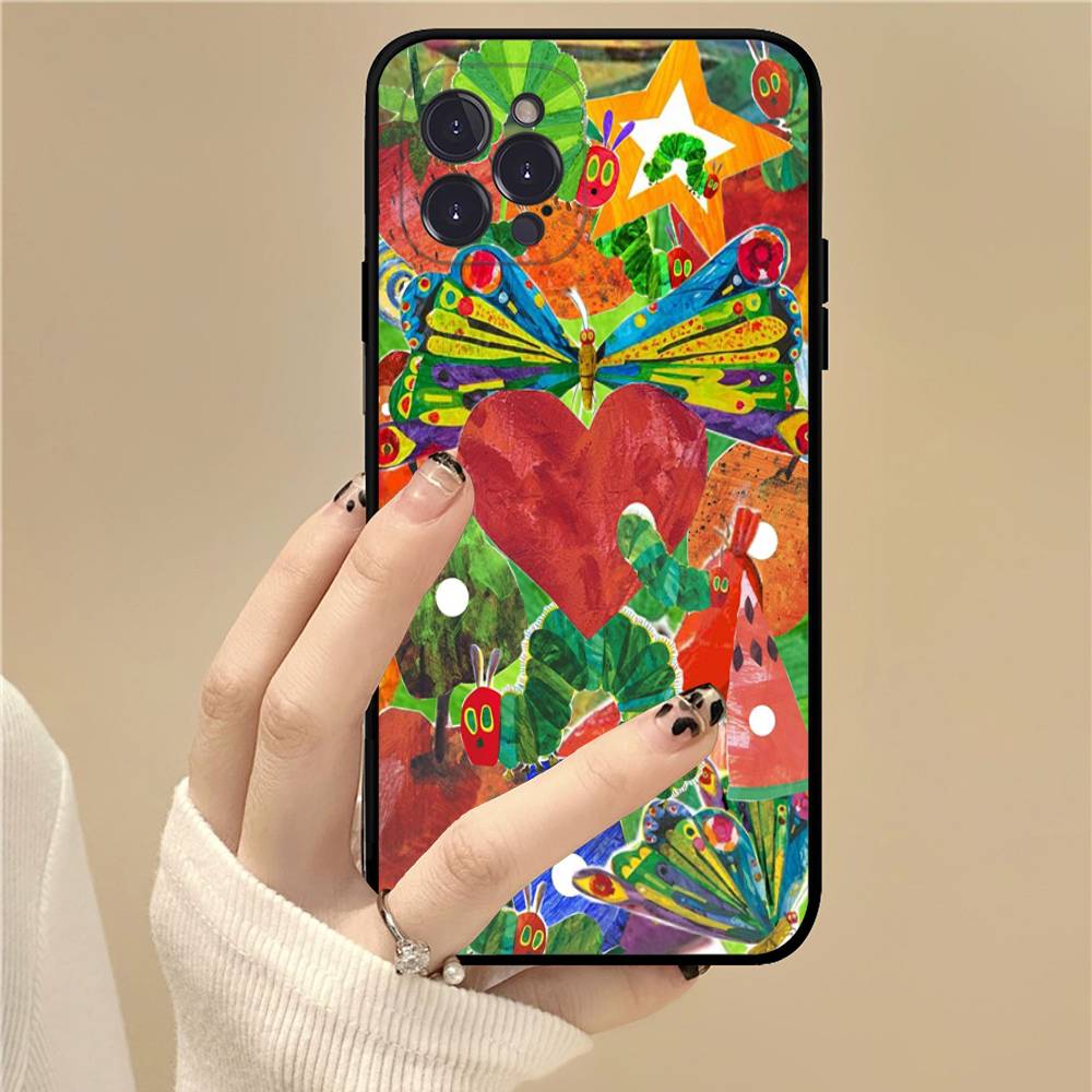 Чехол для телефона "Очень голодная гусеница" для IPhone 17 16 14 15 13 12 11 Pro Max Plus Силиконовый Мягкий Чехол