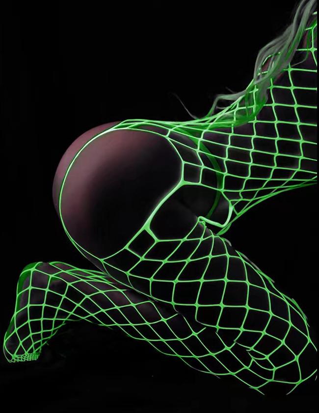 Glow In The Dark Mesh Bodystocking Sexy Universal Underwear