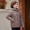 Женская осенне-зимняя куртка однотонная с капюшоном свободная короткая утолщенная ветрозащитная куртка для мам