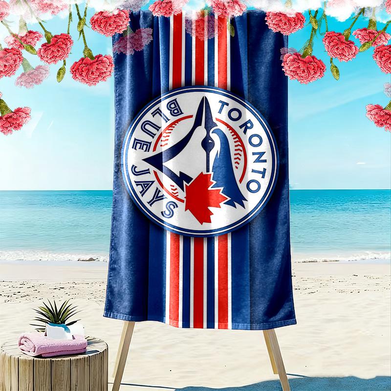 Toronto Blue Jays2 Print Beach Towel, Large Soft Quick Dry Towel for Beach Camping Swimming