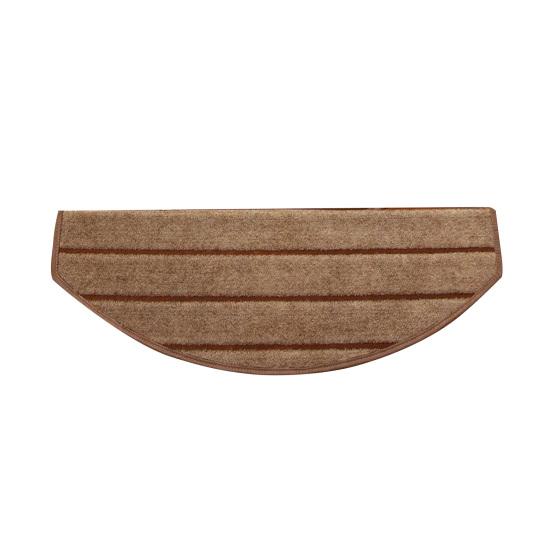 3Pcs / 5Pcs Stairs Mat Anti-dust Non-slip Flannel Indoor Family Bullnose Carpet for Home