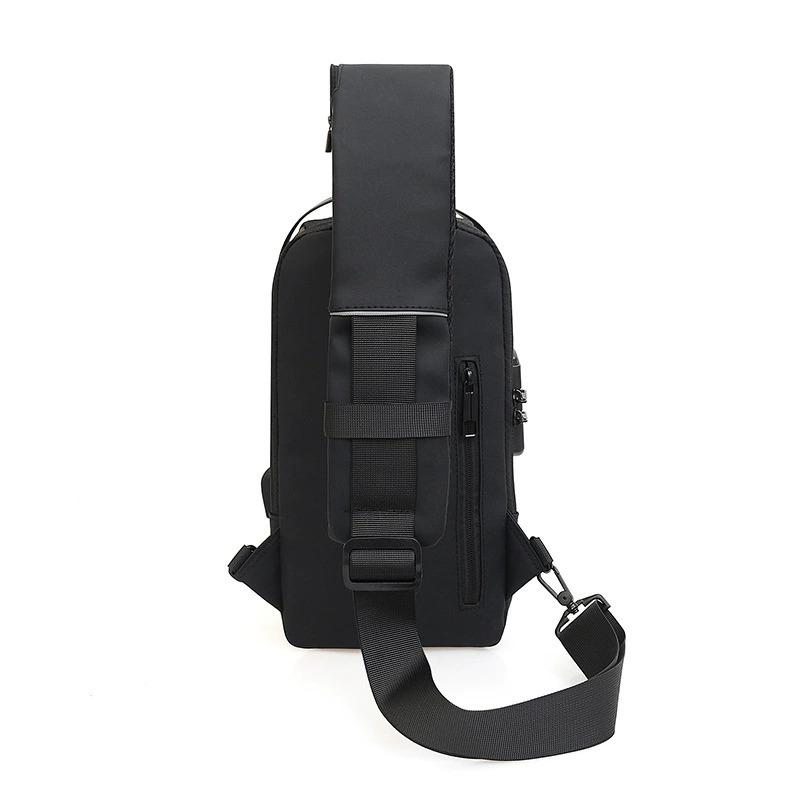 WEIXIER Мужская многофункциональная противоугонная сумка через плечо с USB-портом, мужская сумка через плечо, дорожная сумка-слинг на груди, сумка-мессенджер для мужчин