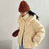 Down cotton-padded clothes women's new winter hooded fashion loose versatile bread clothes thickened warm jacket