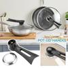 2 ручки для крышки кастрюли, вертикальная ручка для крышки кастрюли, верхняя крышка для крышки кастрюли, аксессуары для кастрюль из нержавеющей стали