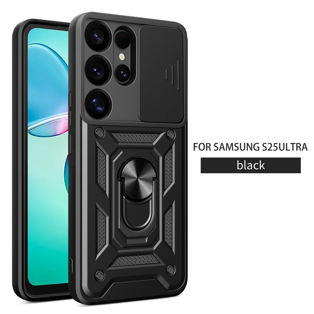 Подходит для Samsung S25 Edge Сержантское кольцо Чехол для мобильного телефона M34 Переключатель Дуговое окно Авто Магнитный всасывающий протектор