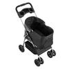 VEVOR Pet Stroller, 35 lbs Weight Capacity, Foldable Dog Stroller Cart, 4 Wheels Cats Pram with Detachable Carrier & Mesh Windows