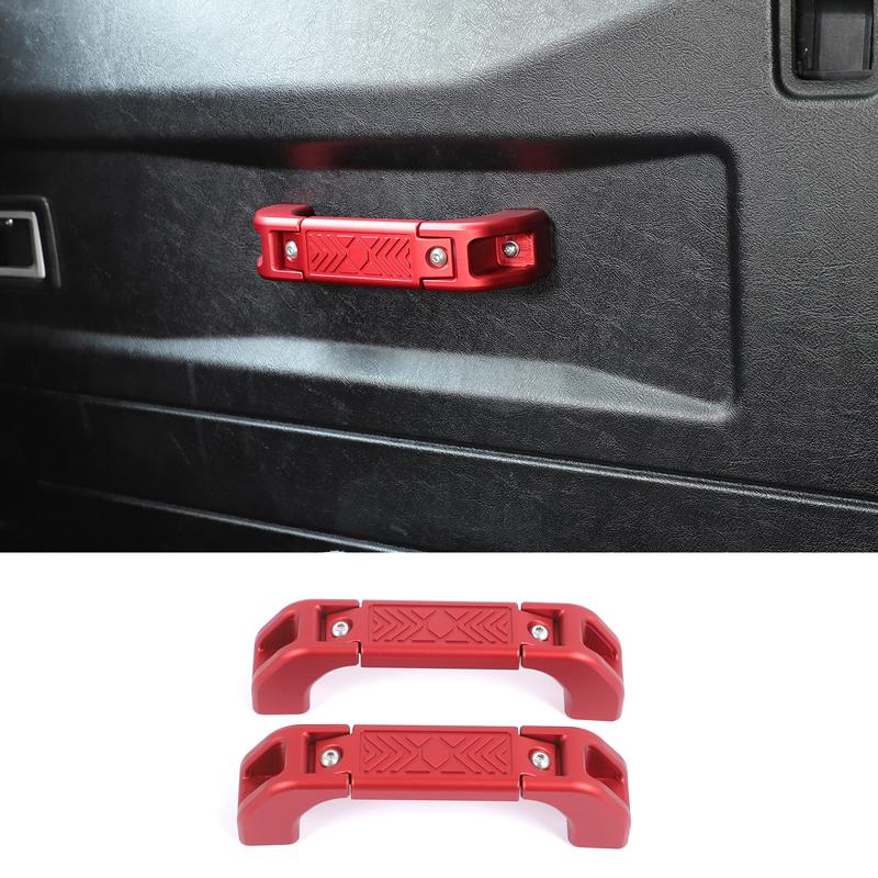 For Land Rover Defender 90 110 130 2014-18 Car styling Aluminum alloy Silver/Red/Black Car Interior Door Handle Trim Accessories ea3
