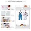 Coat Rack for Children with Shelves and Side Hooks, Bedroom Furniture in Wood, 70.5x37x103cm, White