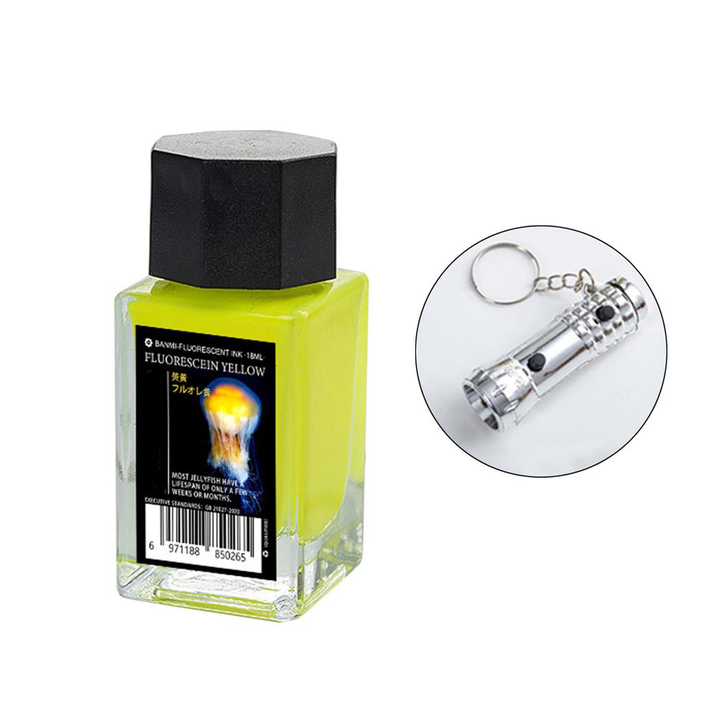 Colorful Invisible Ink for Illustration Drawing Calligraphy Writing 18ml Calligraphy Ink with UV Light for Dip Pen