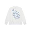 New MLB Los Angeles Dodgers Basic Collection 24FW American Sweatshirt Unisex Ecru 3AMTB9744-07WHS