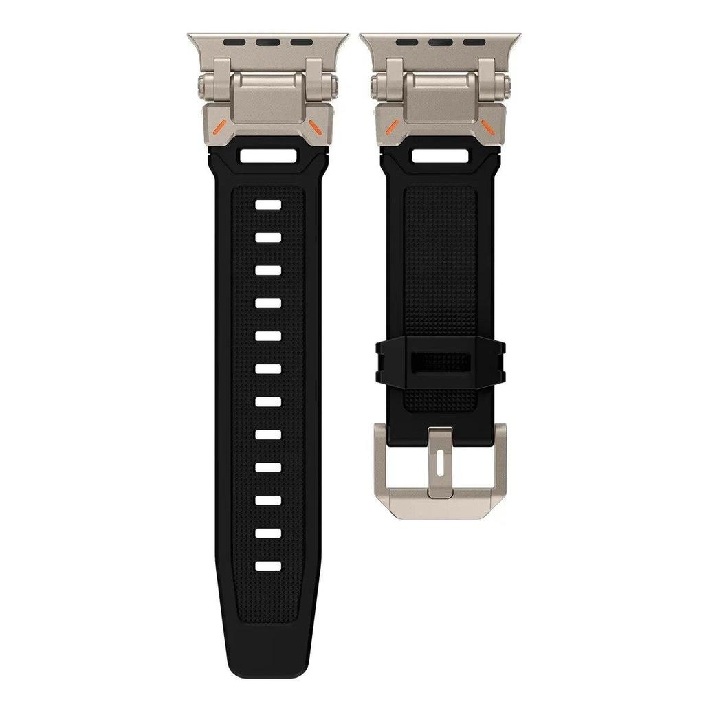 Силиконовый ремешок для Apple Watch Band Ultra 2 1 49 мм 45 мм 44 мм 42 мм мягкий спортивный ремешок для iWatch Series 9 8 7 6 5 SE аксессуары для браслетов